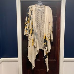 Nic+Zoe waterfall cardigan w/ crochet back. Sz 2x